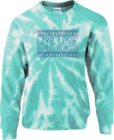 Crew Sweatershirt - Live Love Build Robots Dark