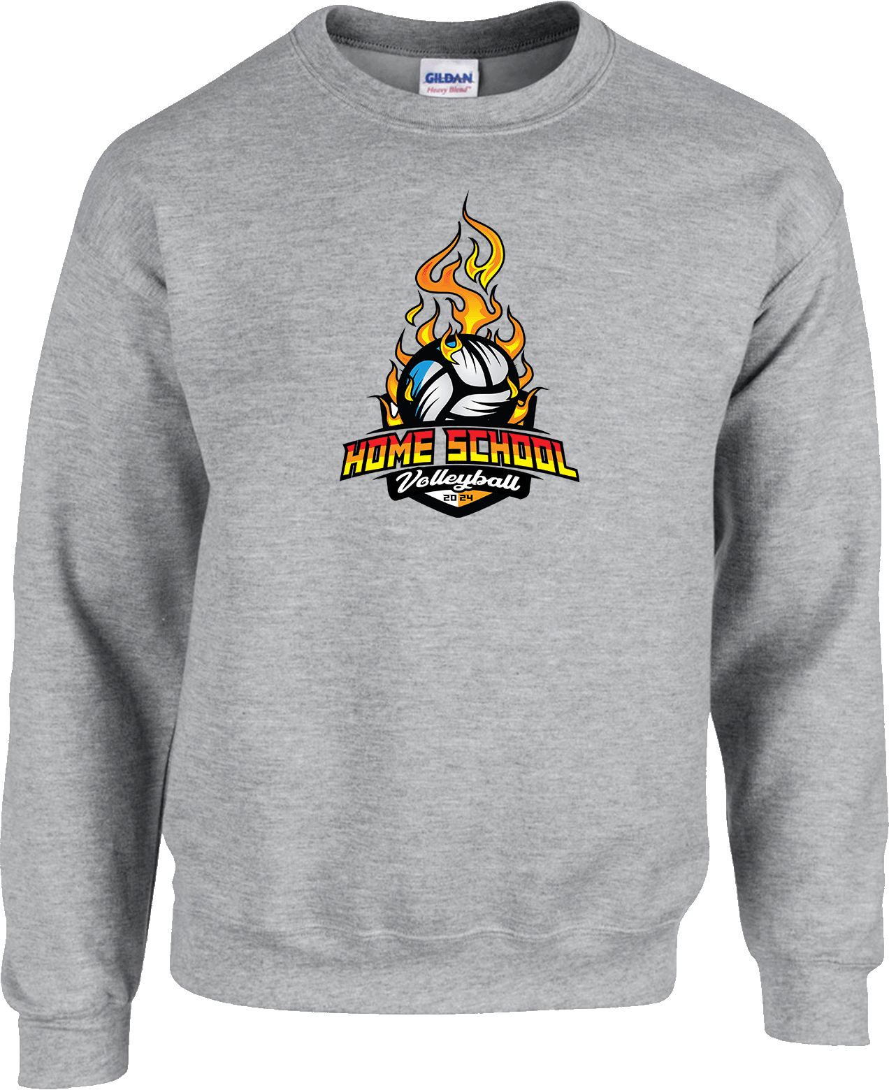 Crew Sweatershirt - 2024 Home School Volleyball