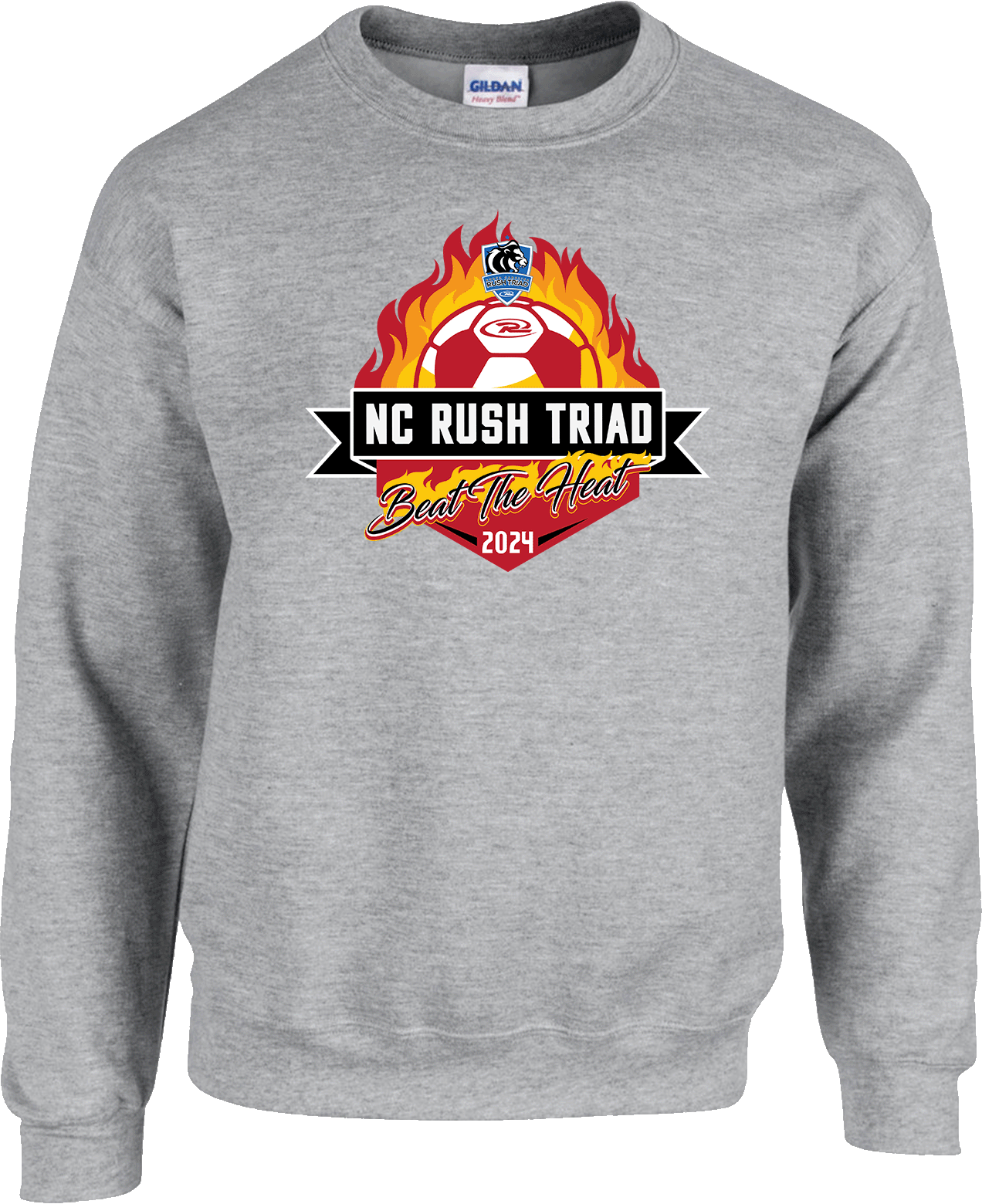 Crew Sweatershirt - 2024 NC Rush Triad Beat The Heat