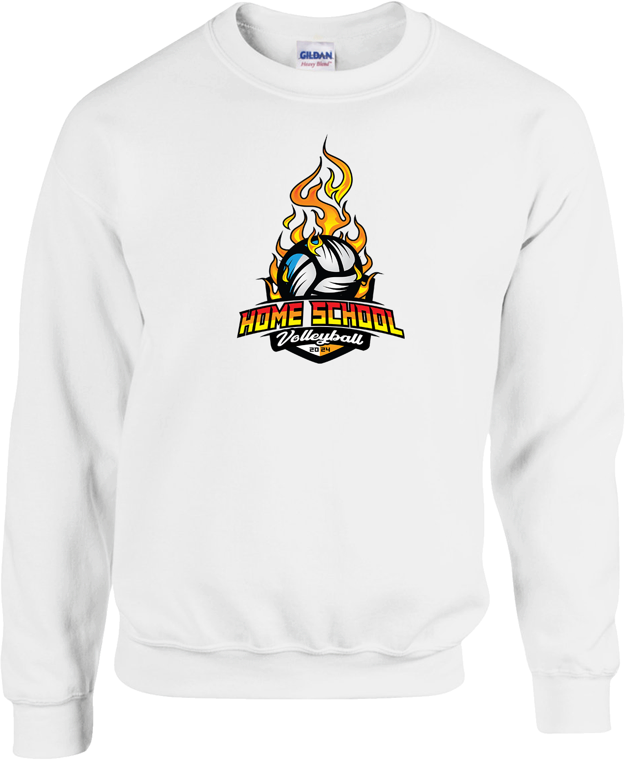 Crew Sweatershirt - 2024 Home School Volleyball