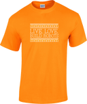 Short Sleeves - Live Love Build Robots White