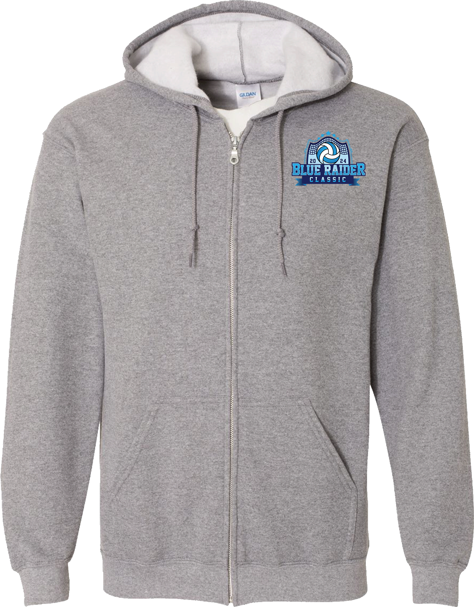 Full Zip Hoodies - 2024 Blue Raider Middle School Tournament