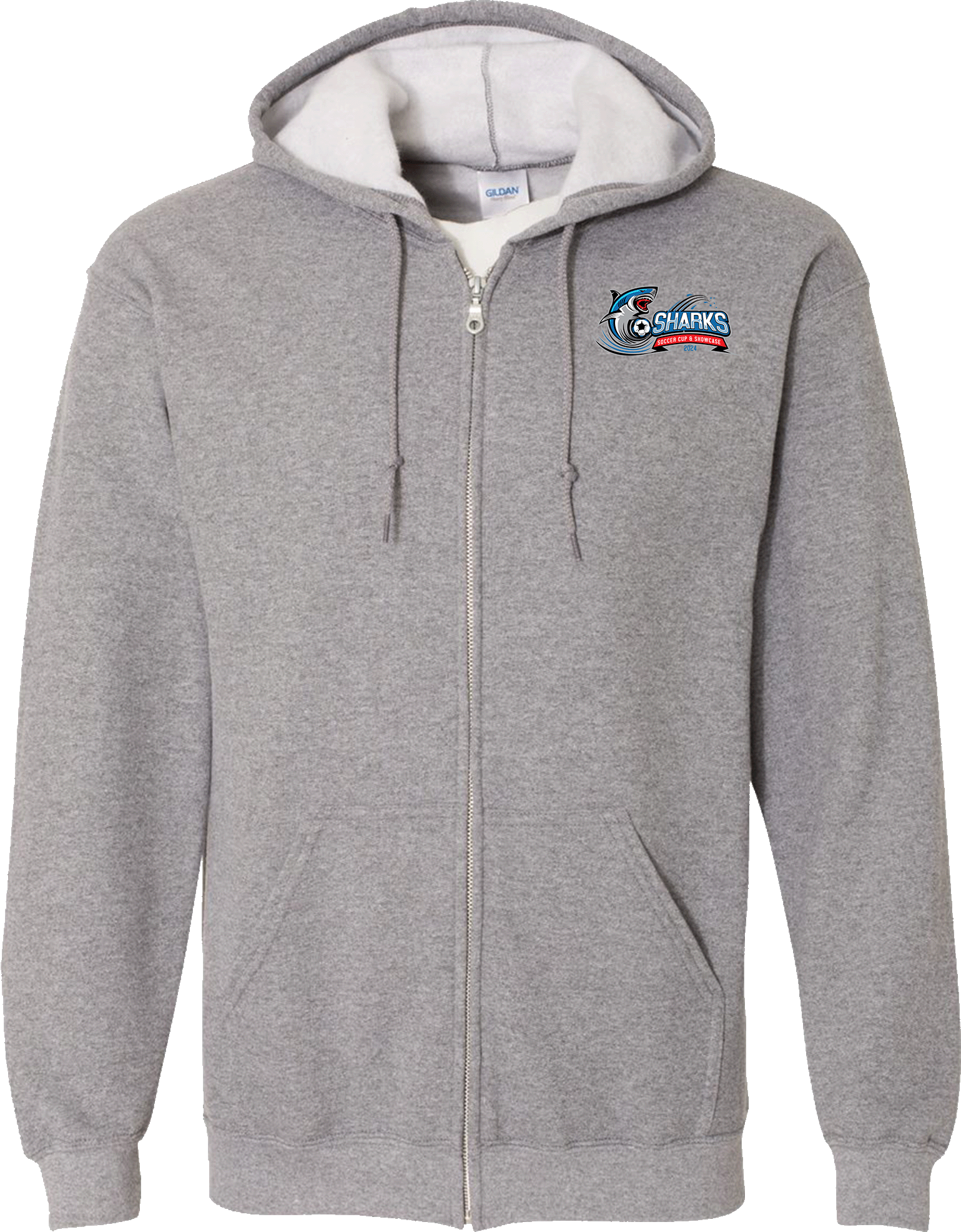 Full Zip Hoodies - 2024 Sharks Soccer Cup & Showcase