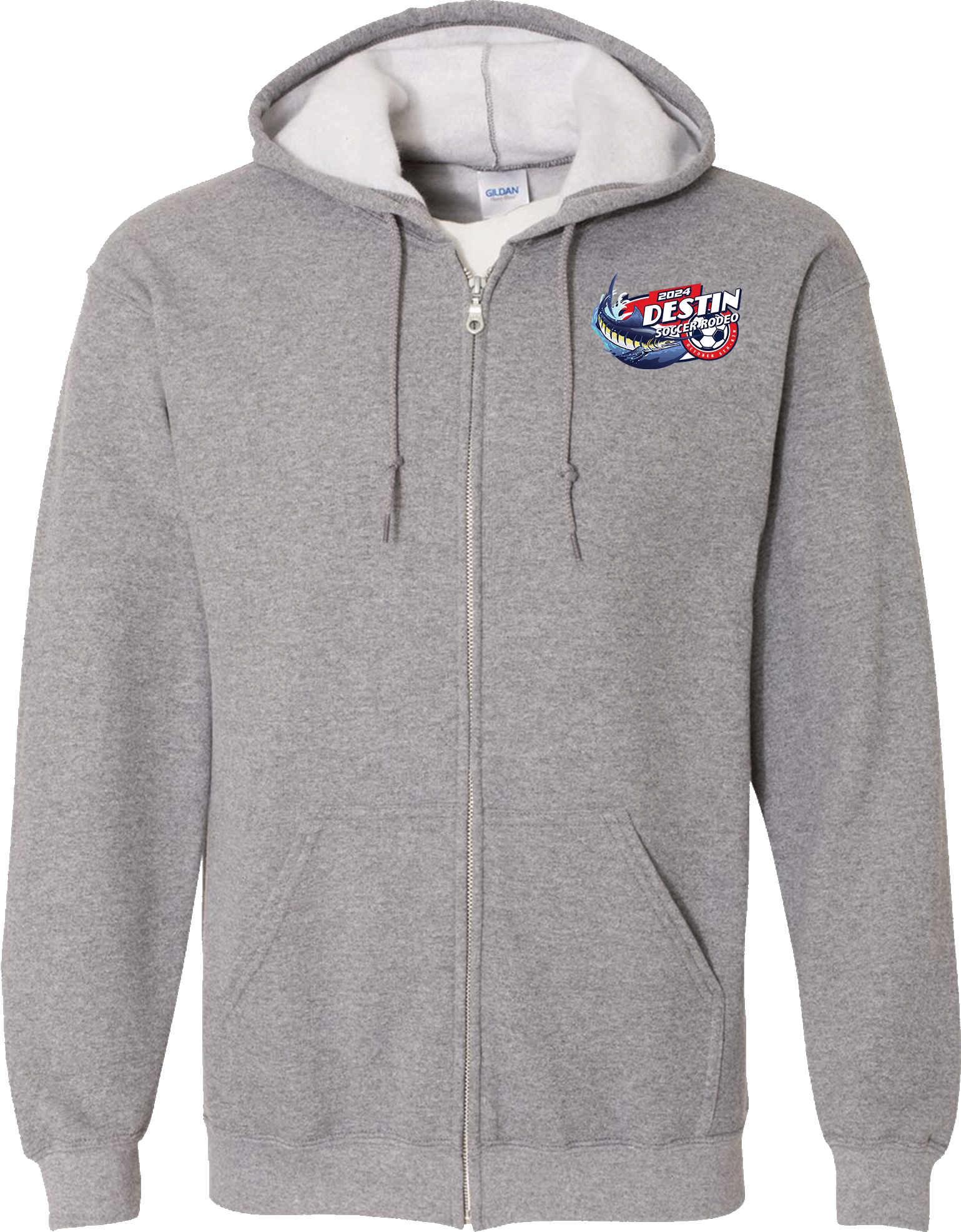 Full Zip Hoodies - 2024 Destin Soccer Rodeo