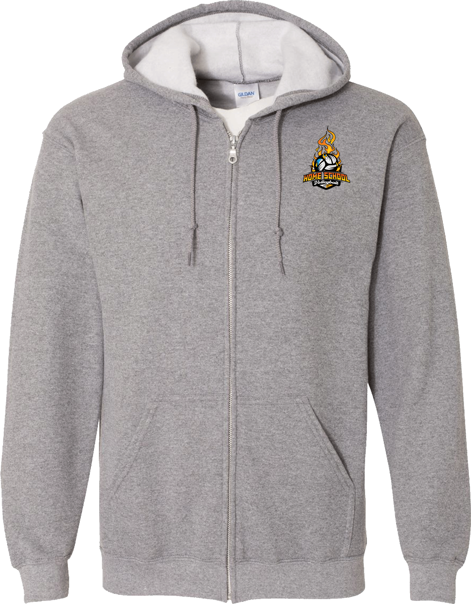 Full Zip Hoodies - 2024 Home School Volleyball