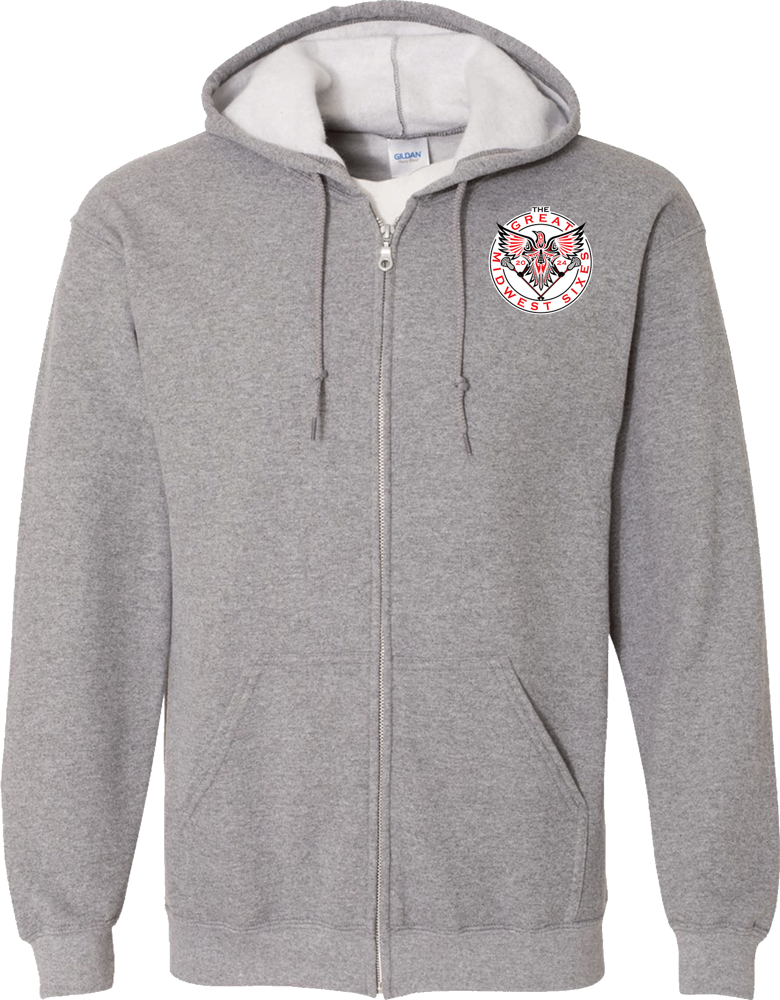 Full Zip Hoodies - 2024 The Great Midwest Sixes