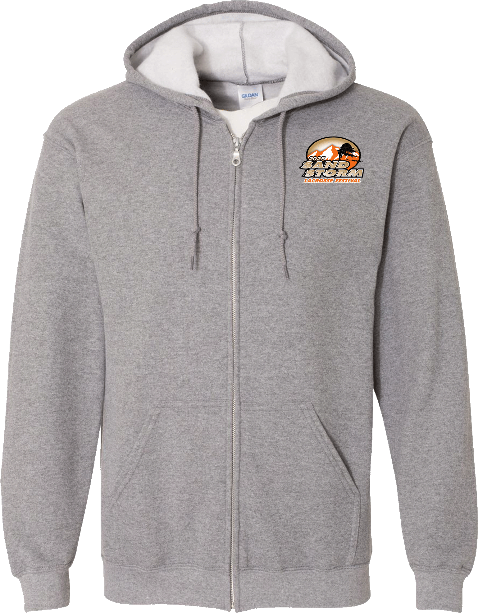 Full Zip Hoodies - 2025 SandStorm Lacrosse