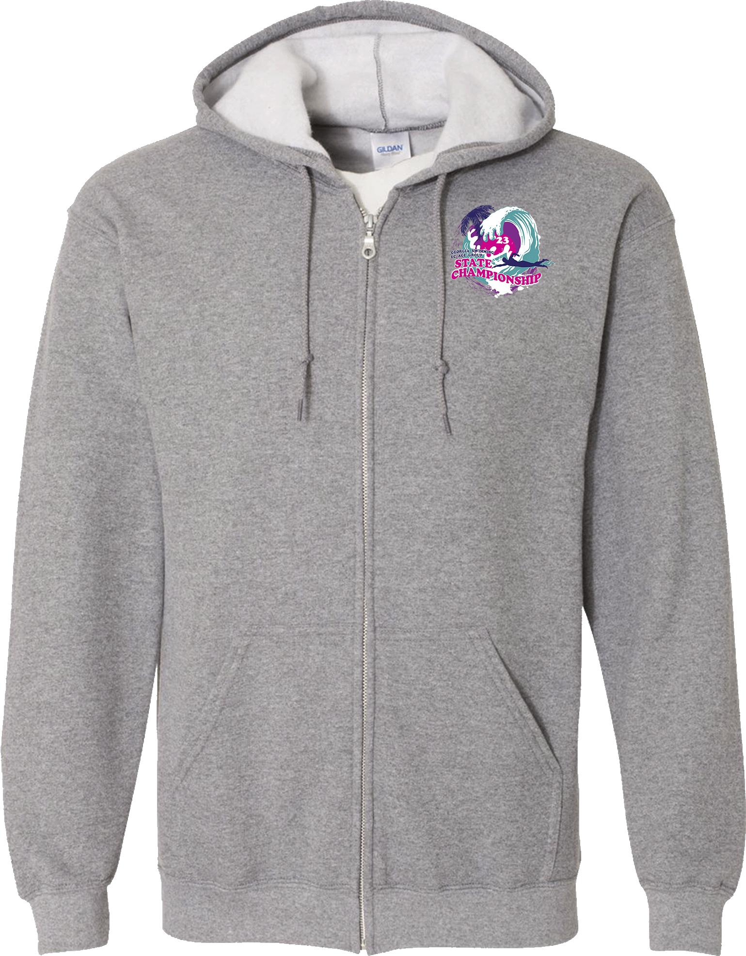 FULL ZIP HOODIES - 2023 Georgia Swimming LC State Championship