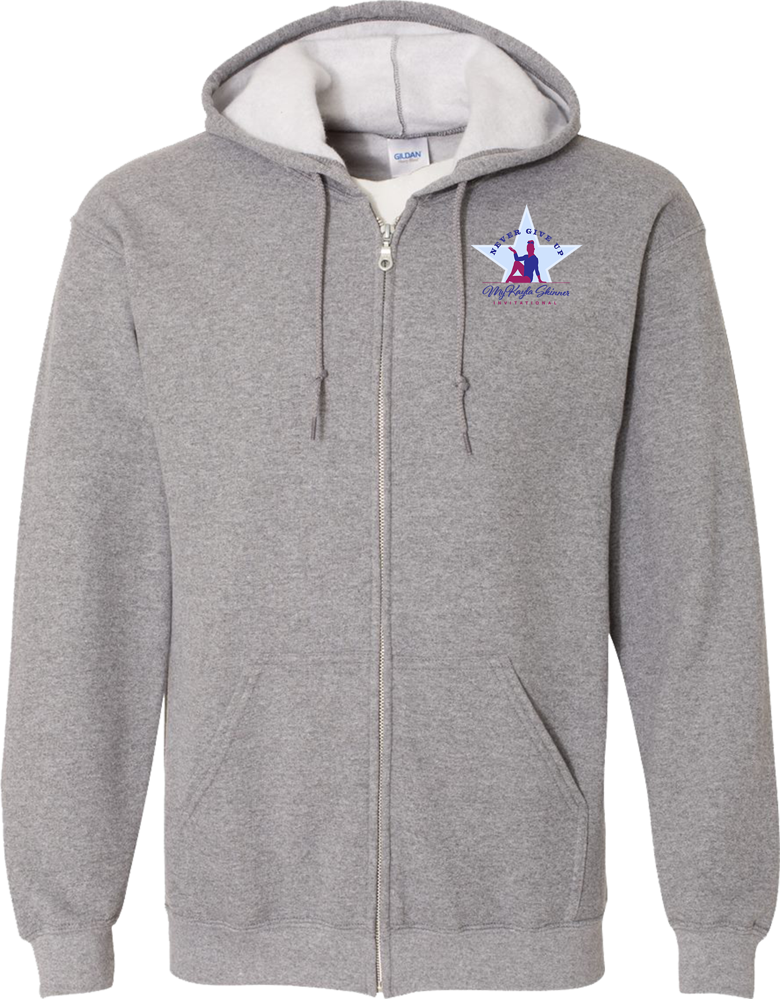 Full Zip Hoodies - 2024 Never Give Up with MyKayla Skinner