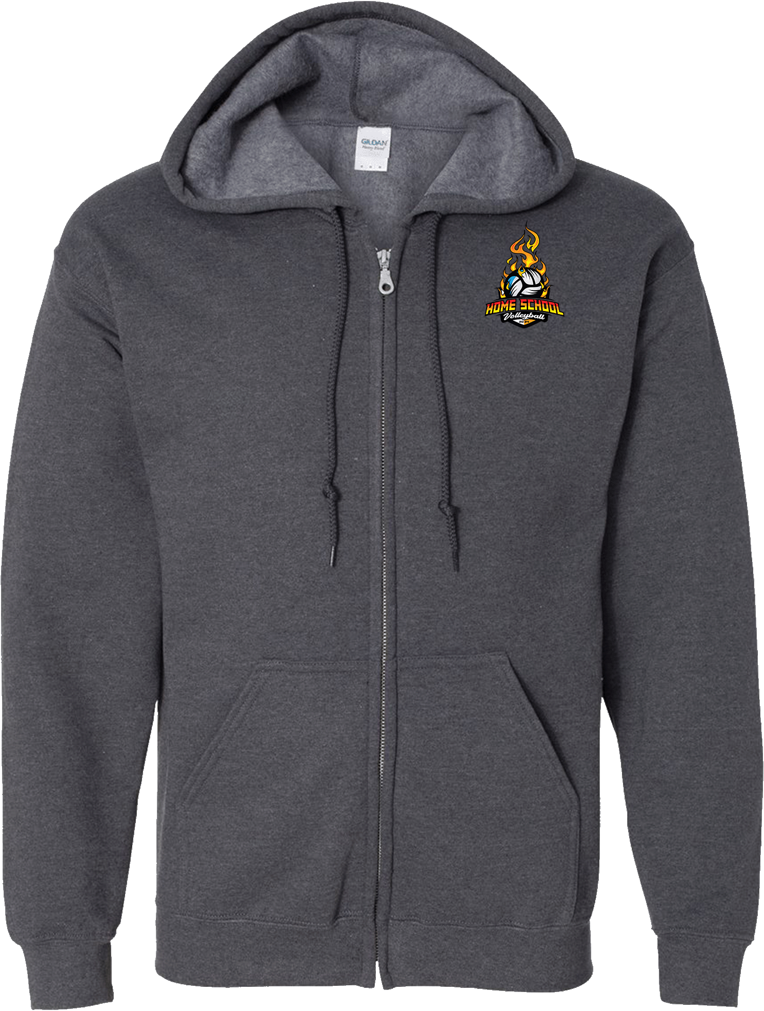 Full Zip Hoodies - 2024 Home School Volleyball