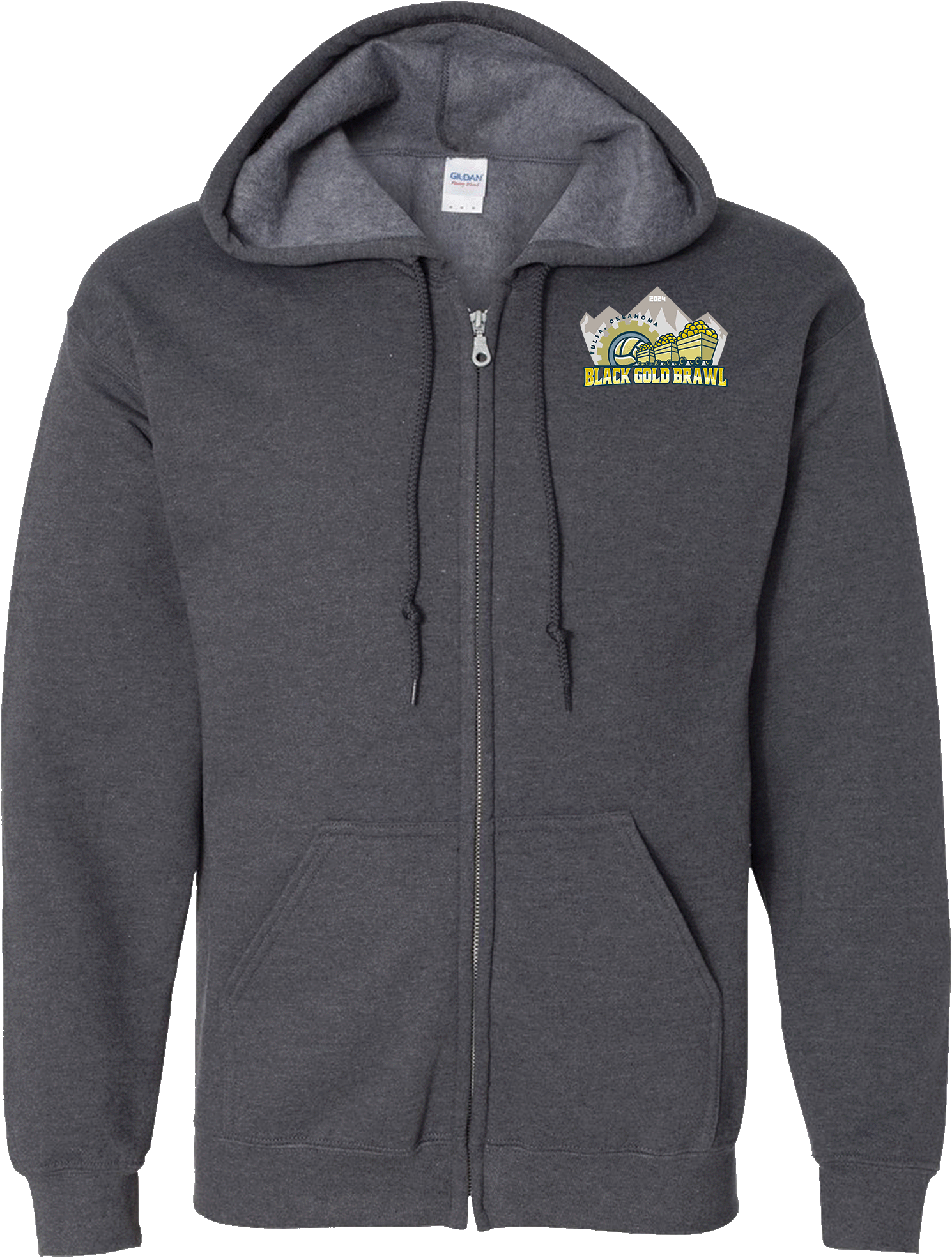 Full Zip Hoodies - 2024 Black Gold Brawl