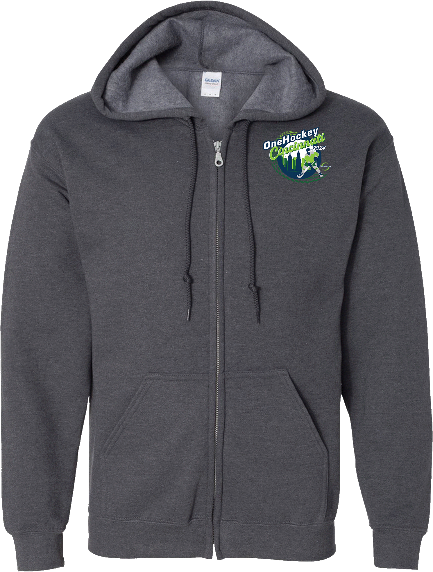 Full Zip Hoodies - 2024 OneHockey Cincinnati