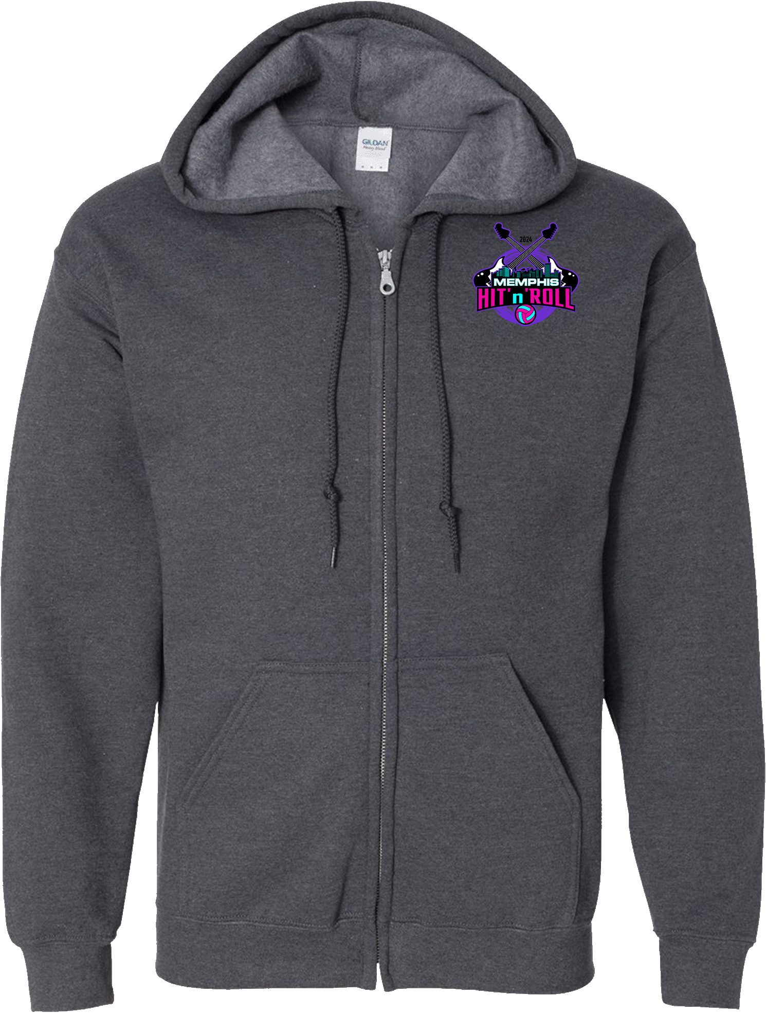 Full Zip Hoodies - 2024 Memphis Hit 'n' Roll