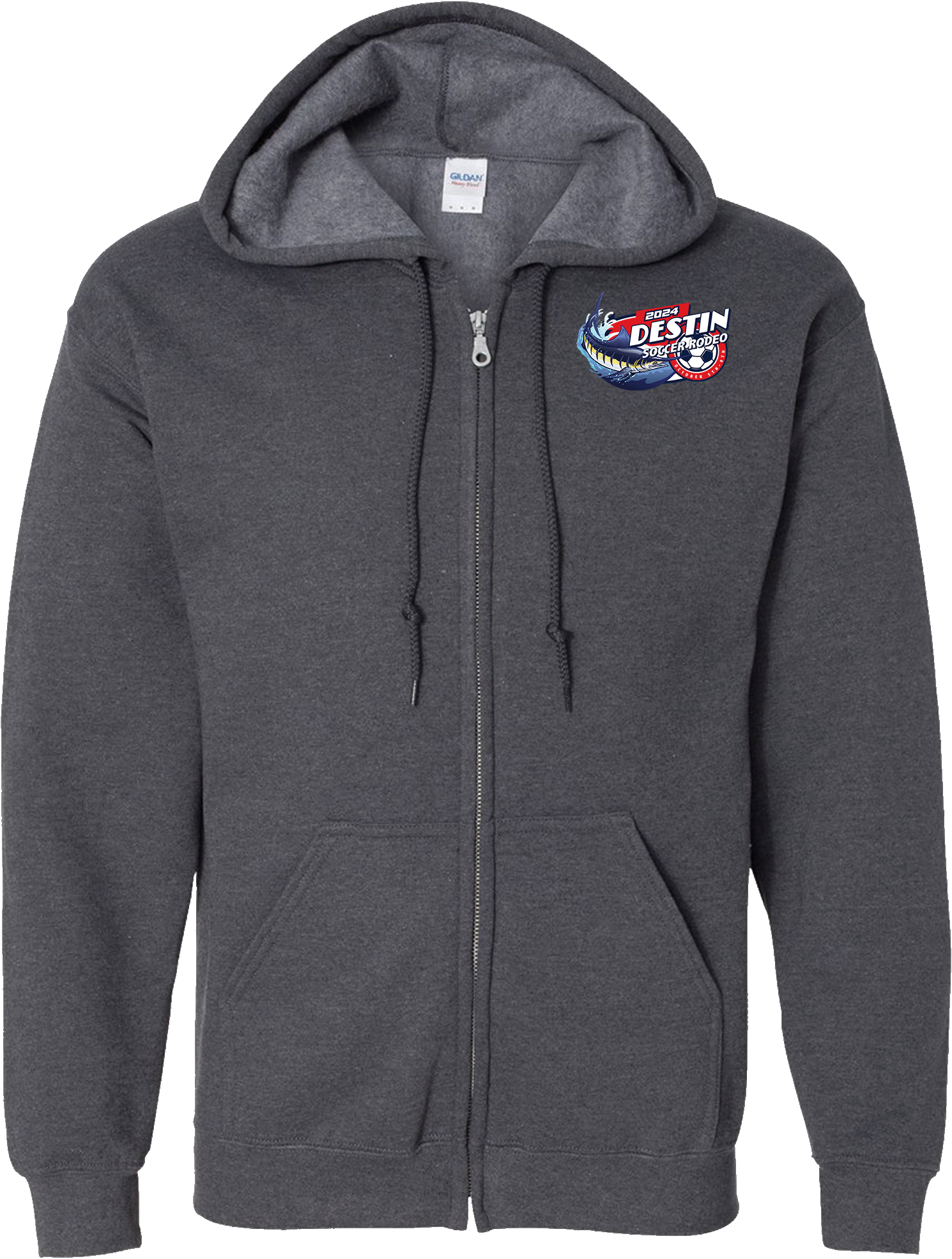 Full Zip Hoodies - 2024 Destin Soccer Rodeo