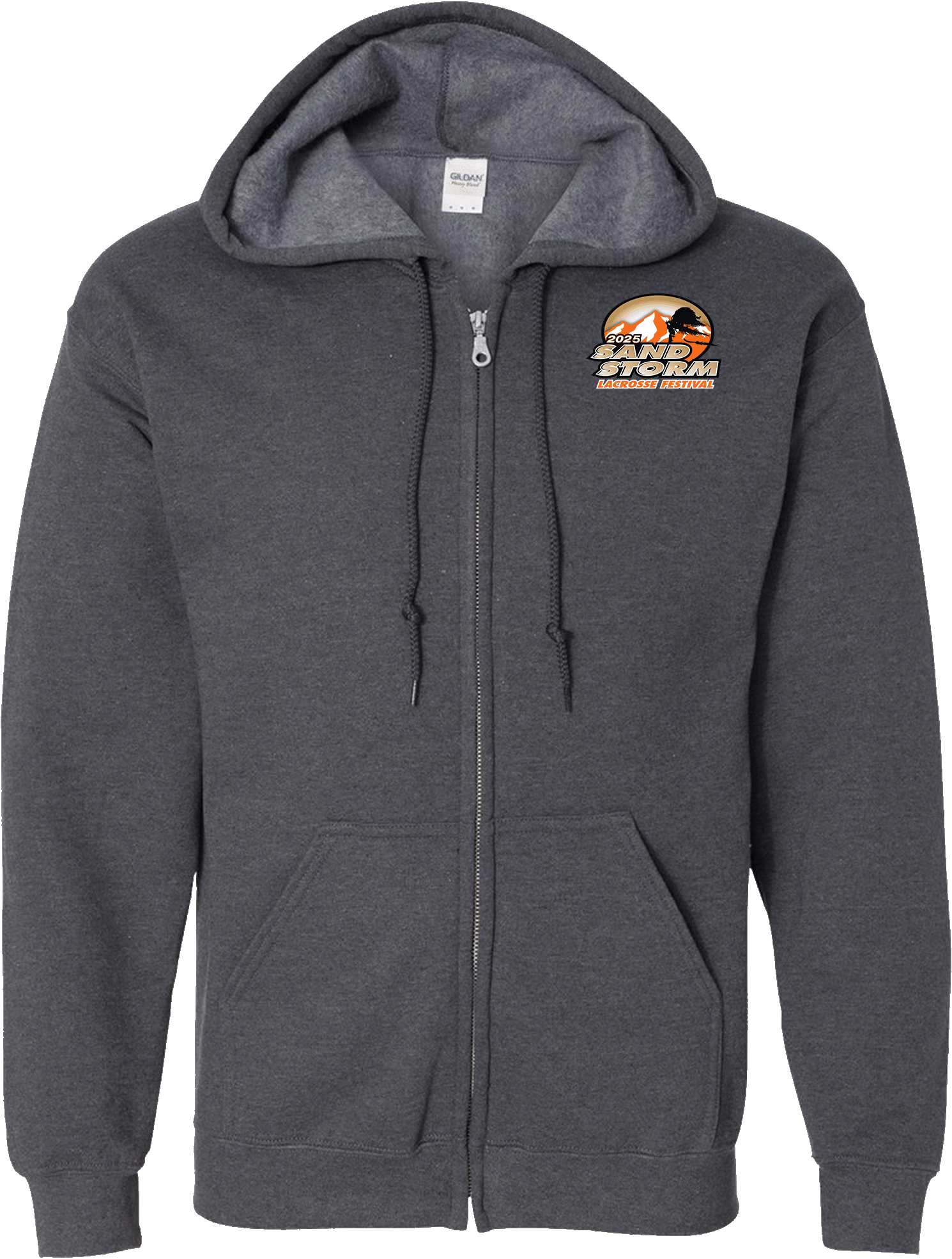 Full Zip Hoodies - 2025 SandStorm Lacrosse