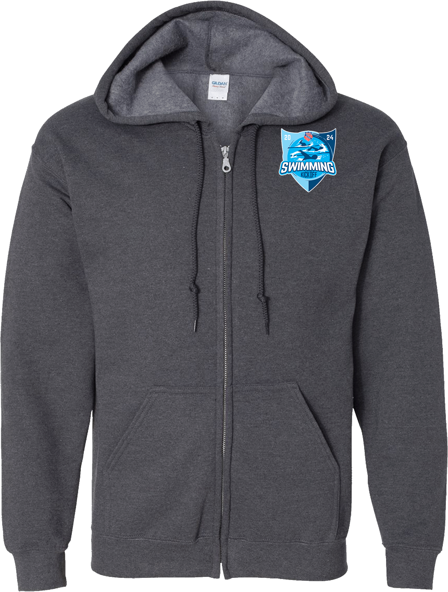 Full Zip Hoodies - 2024 AAU Swimming Kick Off