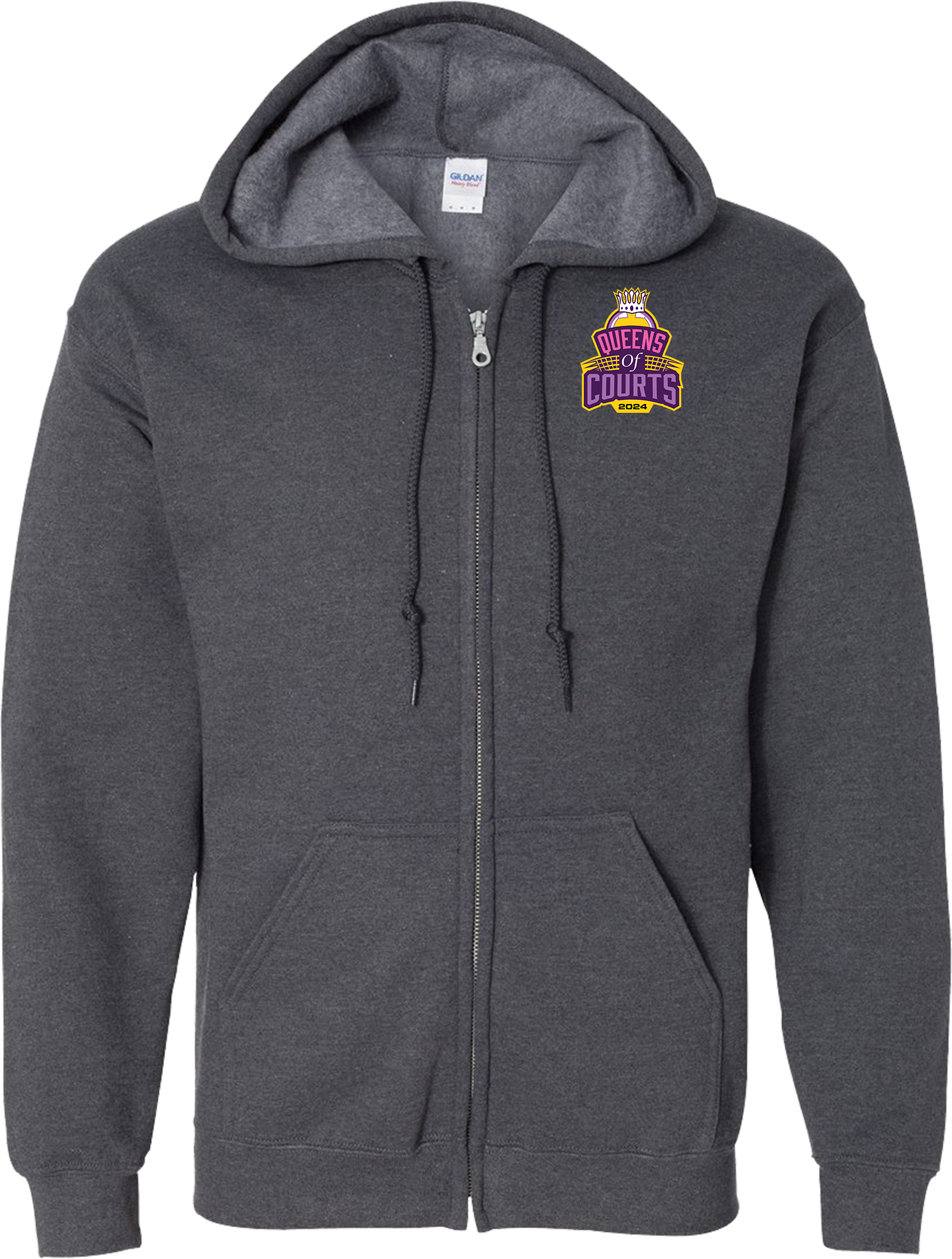 Full Zip Hoodies - 2024 Queens Of Courts