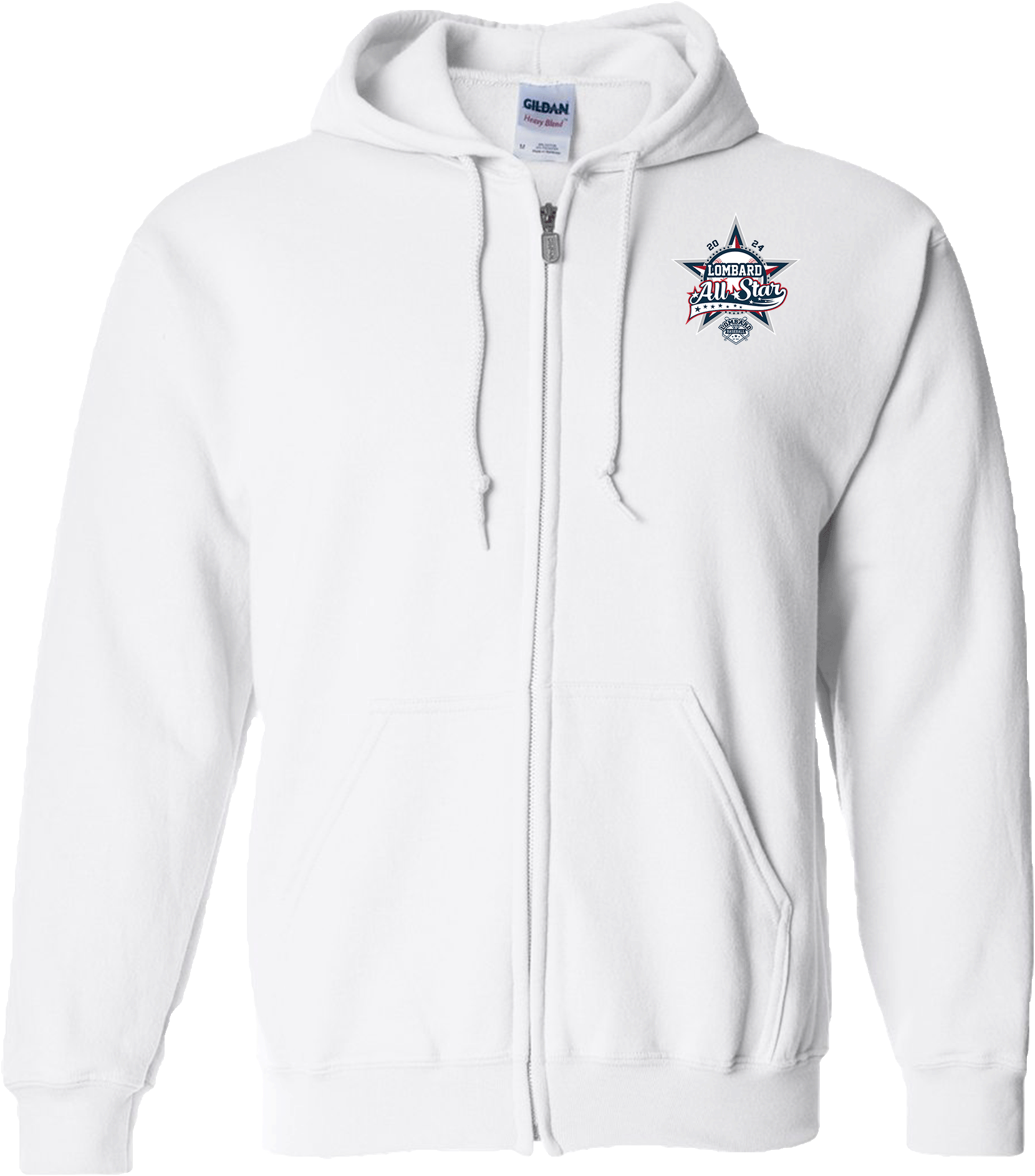 Full Zip Hoodies - 2024 Lombard Baseball League's 71st Anniversary All Star Event