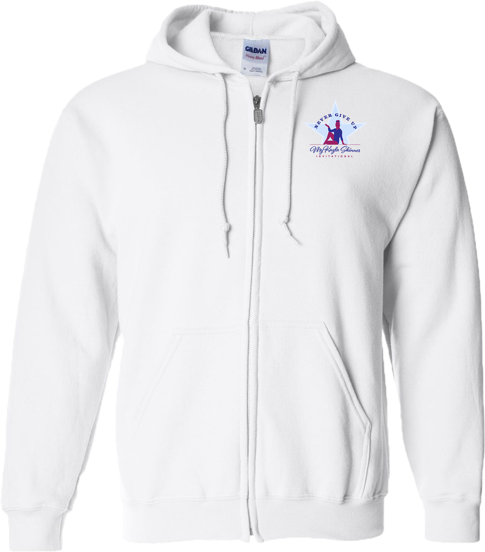 Full Zip Hoodies - 2024 Never Give Up with MyKayla Skinner