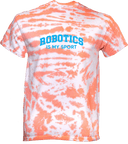 Tie-Dye Short Sleeves - Robotics Is My Sport Blue
