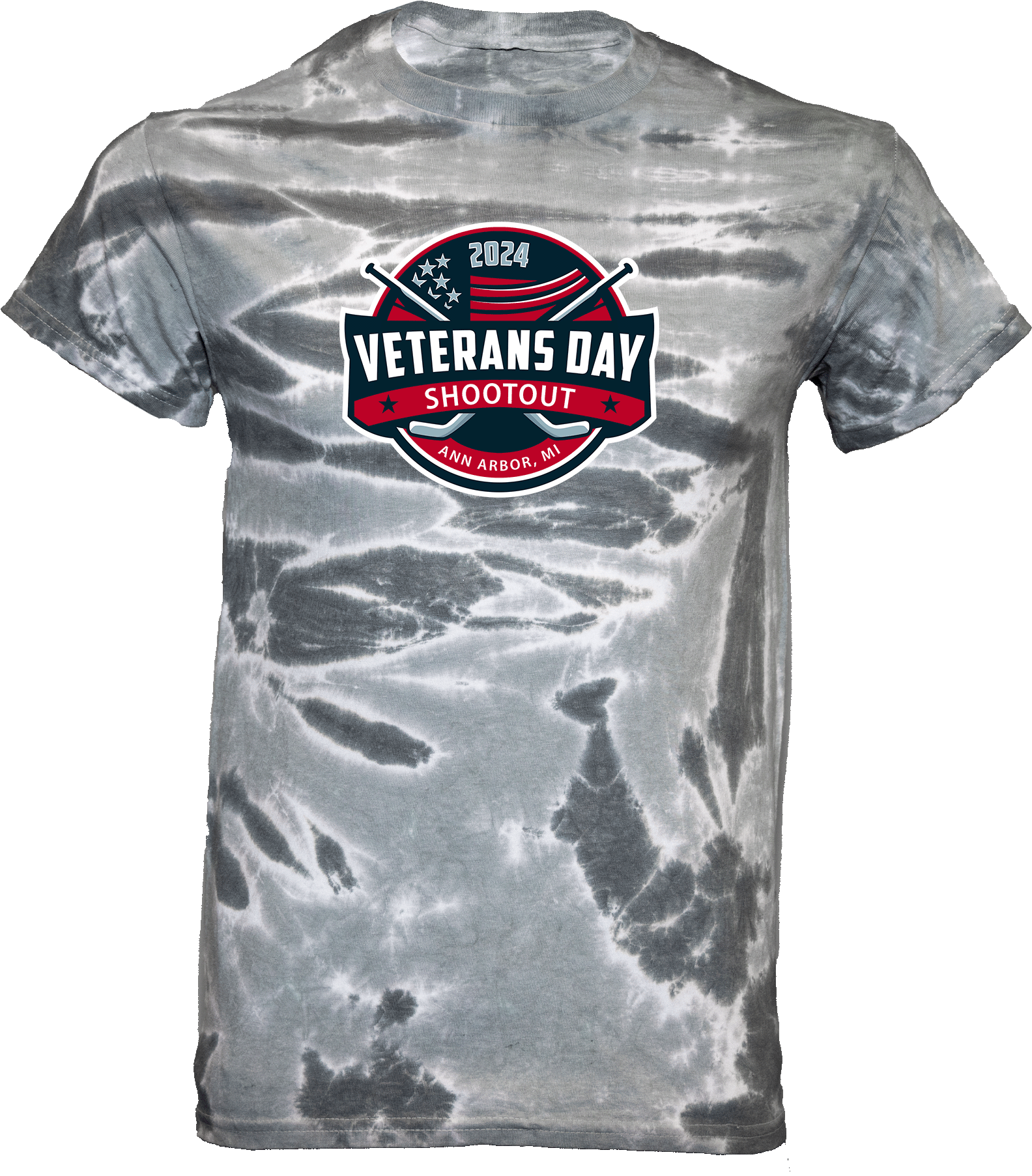 Tie-Dye Short Sleeves - 2024 Veterans Day Shootout Ann Arbor