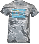 Tie-Dye Short Sleeves - Live Love Build Robots Blue