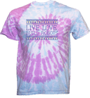Tie-Dye Short Sleeves - Live Love Build Robots Dark