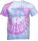 Tie-Dye Short Sleeves - Live Love Build Robots Blue