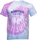 Tie-Dye Short Sleeves - Robotics Is My Sport Dark