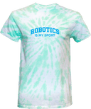 Tie-Dye Short Sleeves - Robotics Is My Sport Blue