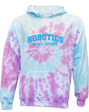 Tie-Dye Hoodies - Robotics Is My Sport Blue