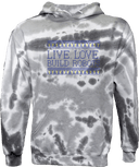 Tie-Dye Hoodies - Live Love Build Robots Dark