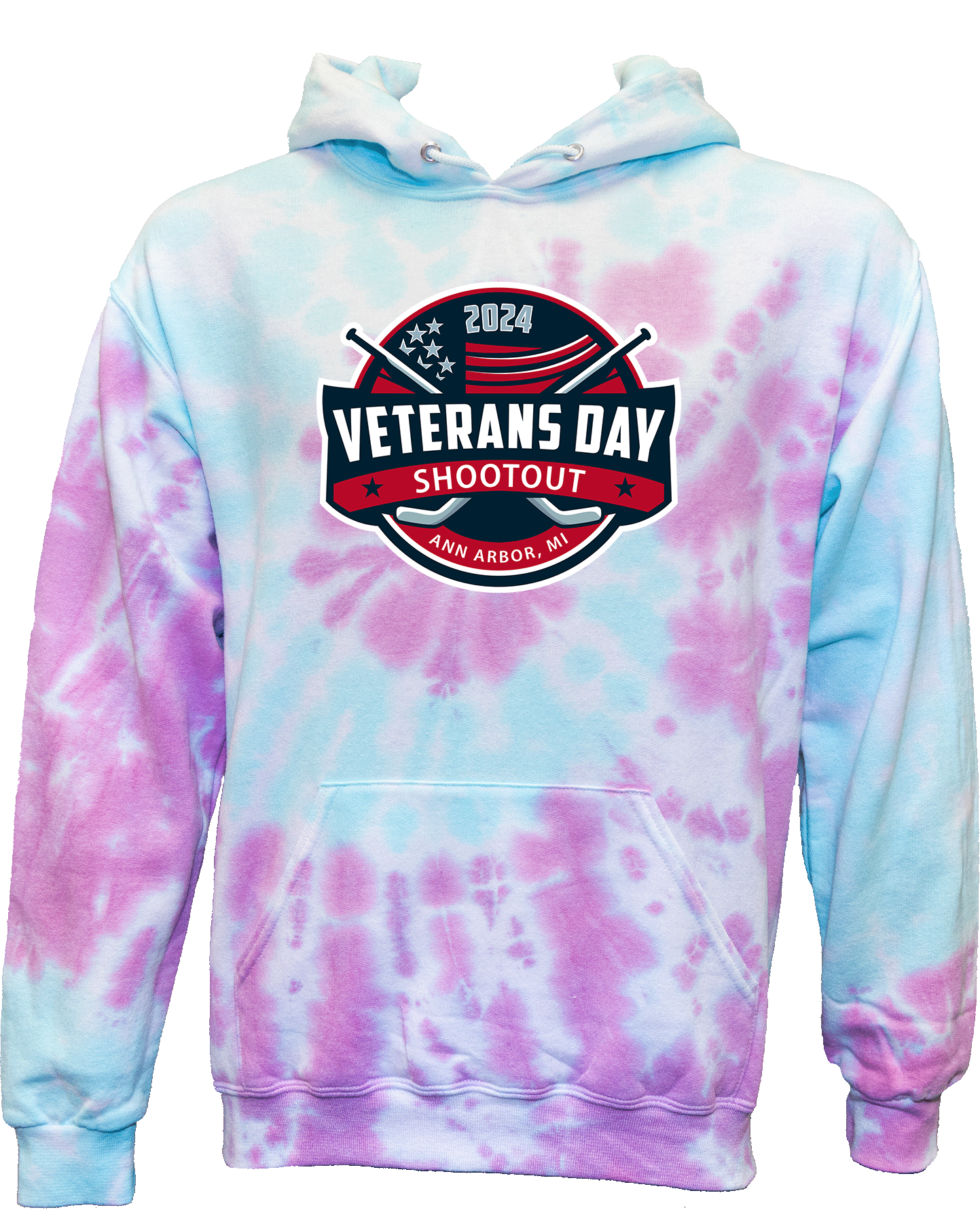 Tie-Dye Hoodies - 2024 Veterans Day Shootout Ann Arbor