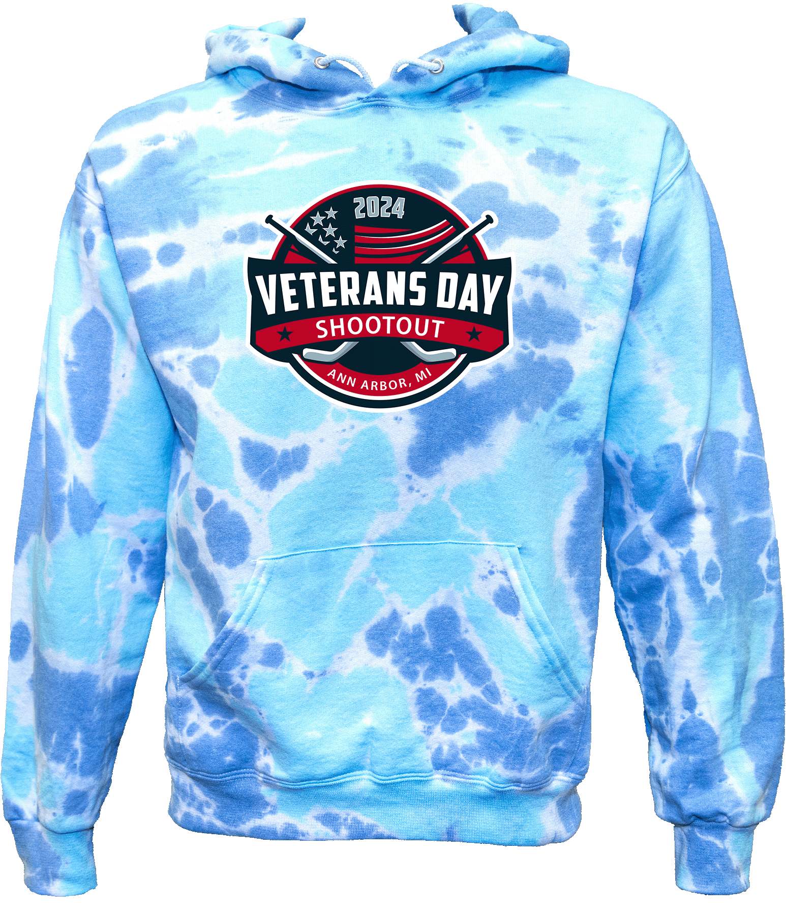 Tie-Dye Hoodies - 2024 Veterans Day Shootout Ann Arbor