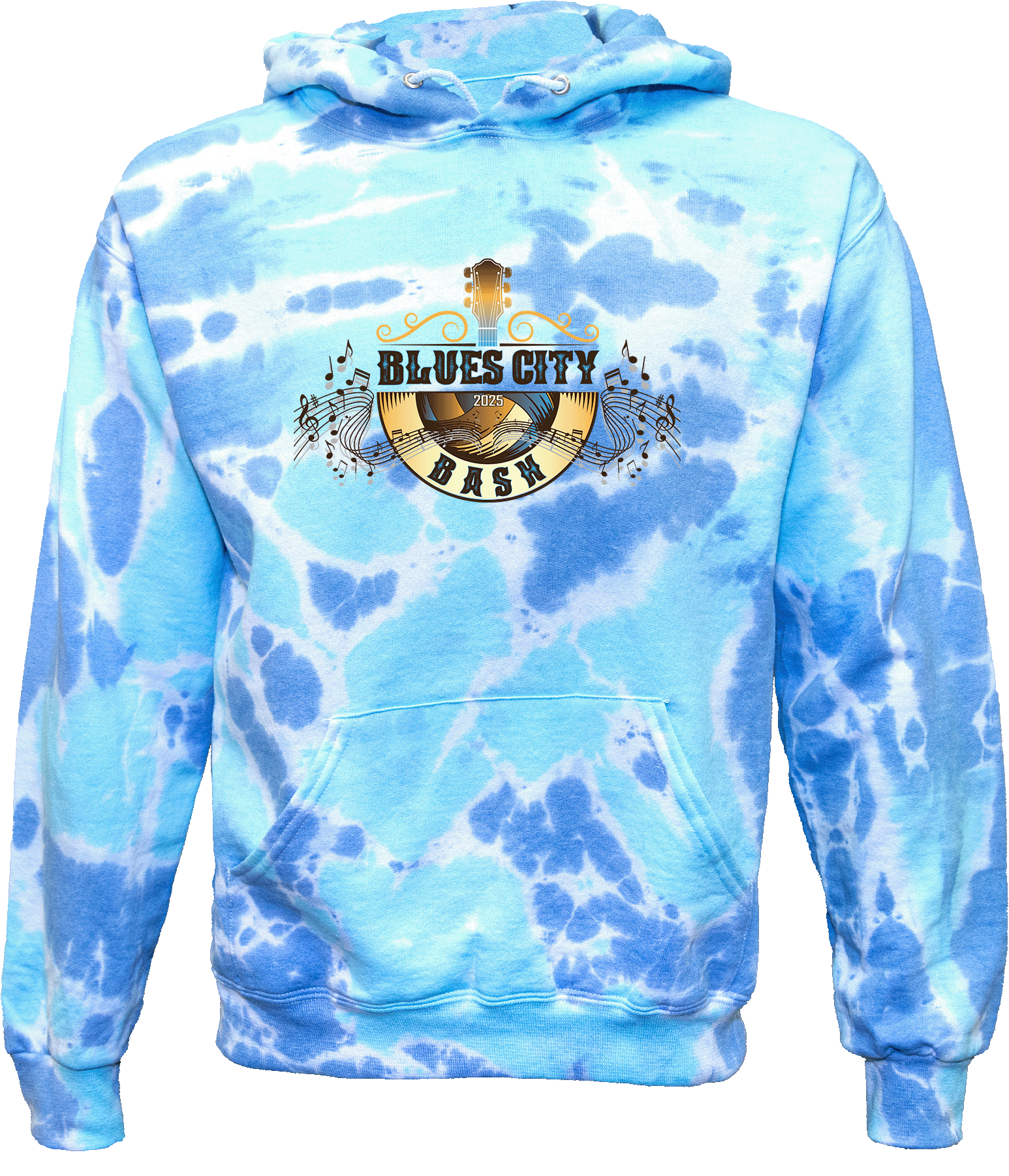 TieDye Hoodies 2025 Blues City Bash