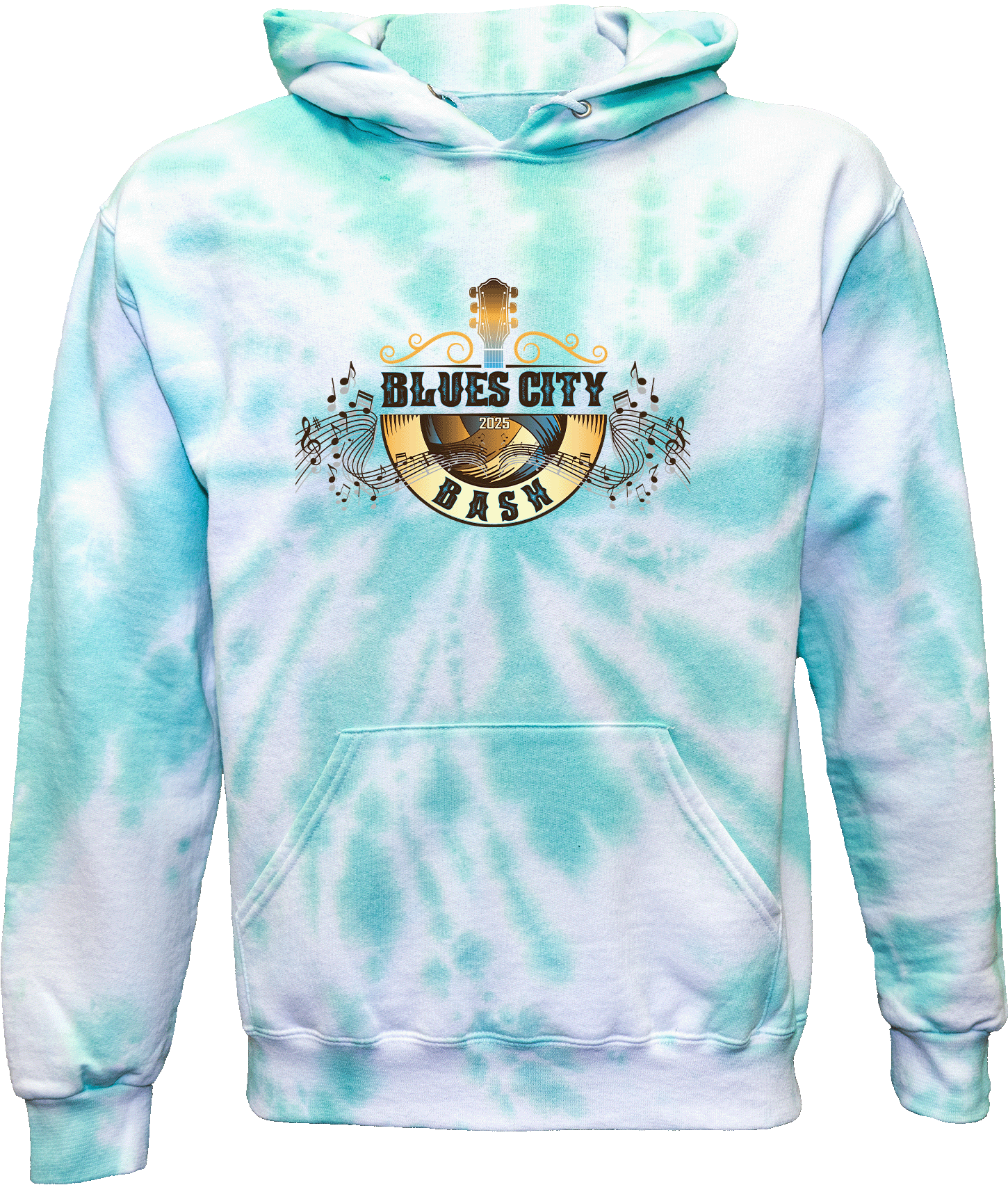 TieDye Hoodies 2025 Blues City Bash