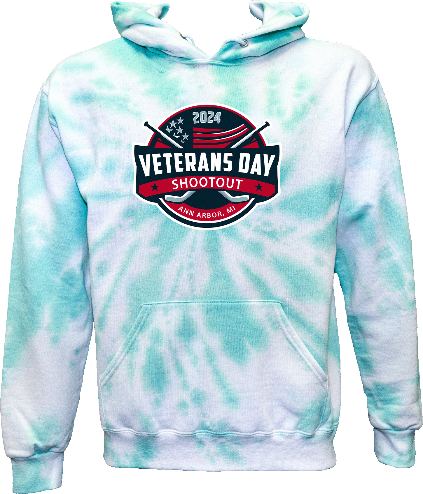 Tie-Dye Hoodies - 2024 Veterans Day Shootout Ann Arbor