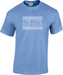 Short Sleeves - Live Love Build Robots White