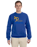 Crew Sweatershirt - Precision Gymnastics - Yellow and Blue