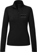 Quarter Zip Hoodies - WAGS Tournament 2026 (Black with outline)
