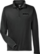 Quarter Zip Hoodies - WAGS Tournament 2026 (Black with outline)