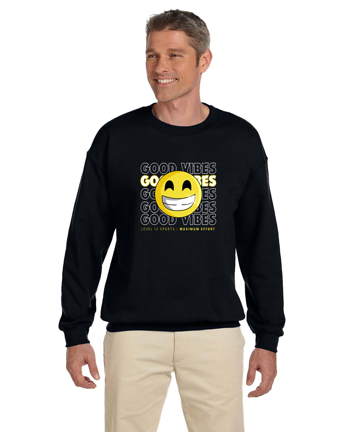 Crew Sweatershirt - L12 Sports Clothing - Good Vibes