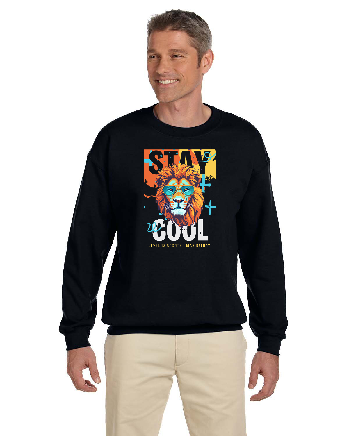 Crew Sweatershirt - L12 Sports Clothing - Stay Cool (Lion)