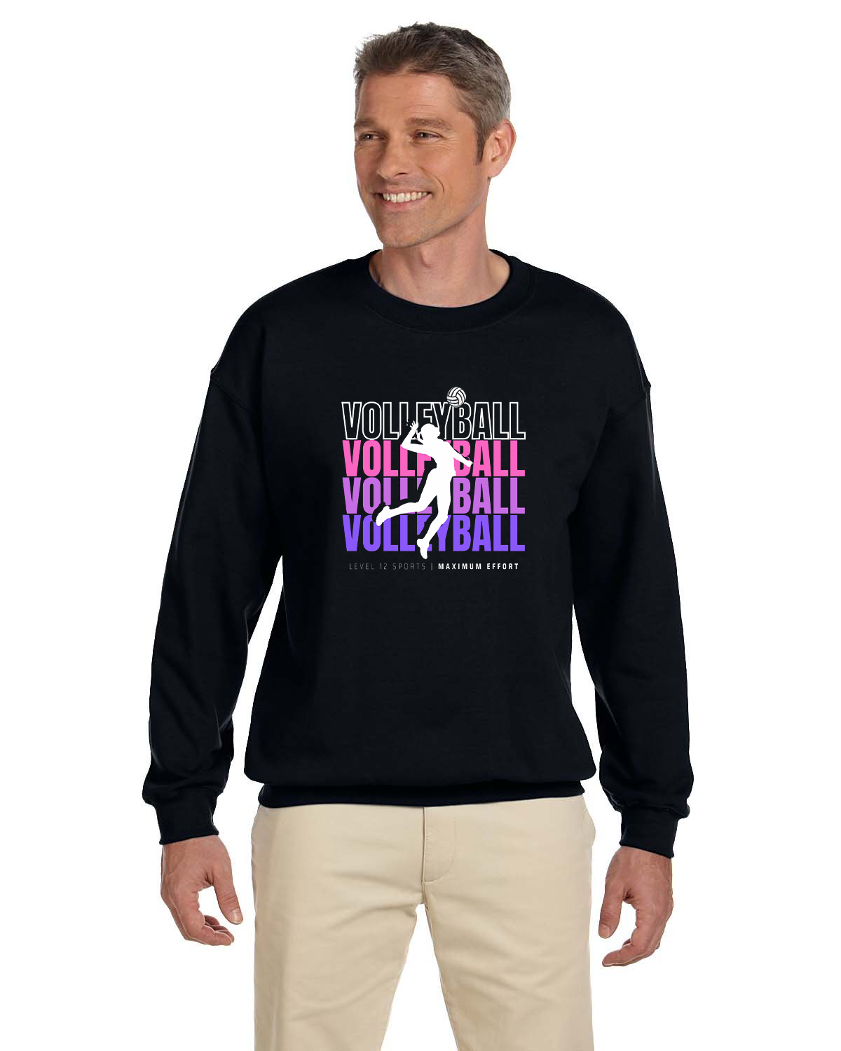 Crew Sweatershirt - L12 Sports Clothing - Volleyball x4