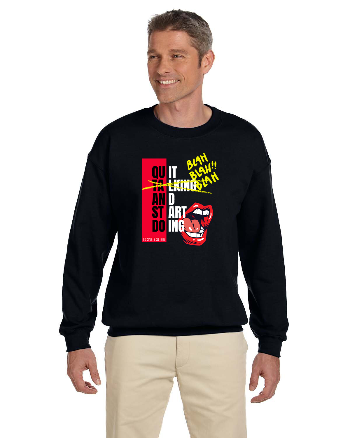 Crew Sweatershirt - L12 Sports Clothing - Quit And Start Doing