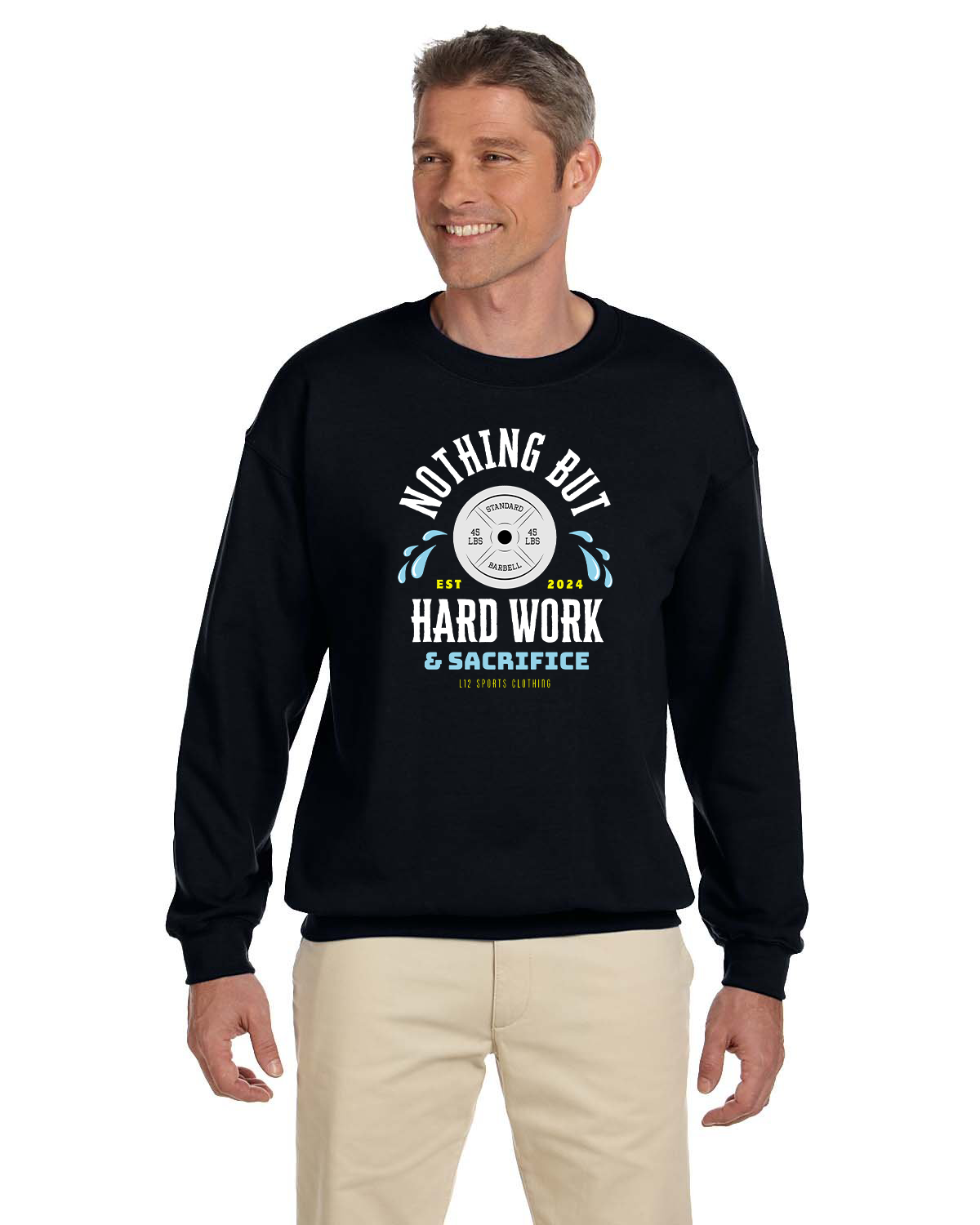 Crew Sweatershirt - L12 Sports Clothing - Hard Work