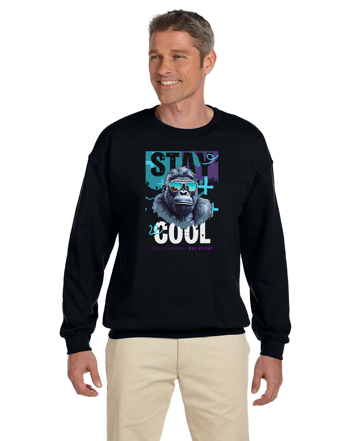 Crew Sweatershirt - L12 Sports Clothing - Stay Cool (Monkey 2)