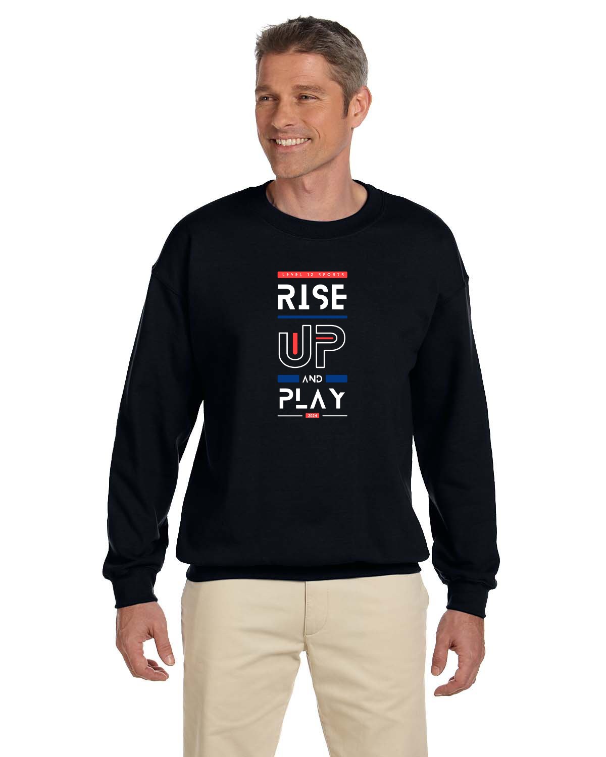 Crew Sweatershirt - L12 Sports Clothing - Rise Up And Play