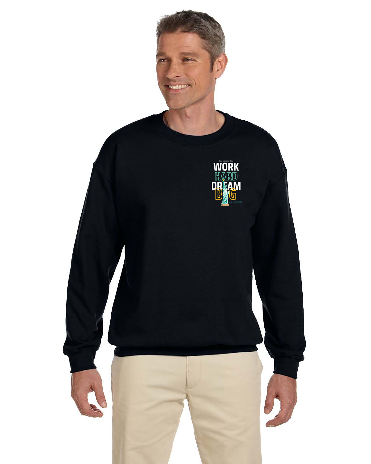 Crew Sweatershirt - L12 Sports Clothing - Work Hard Dream Big