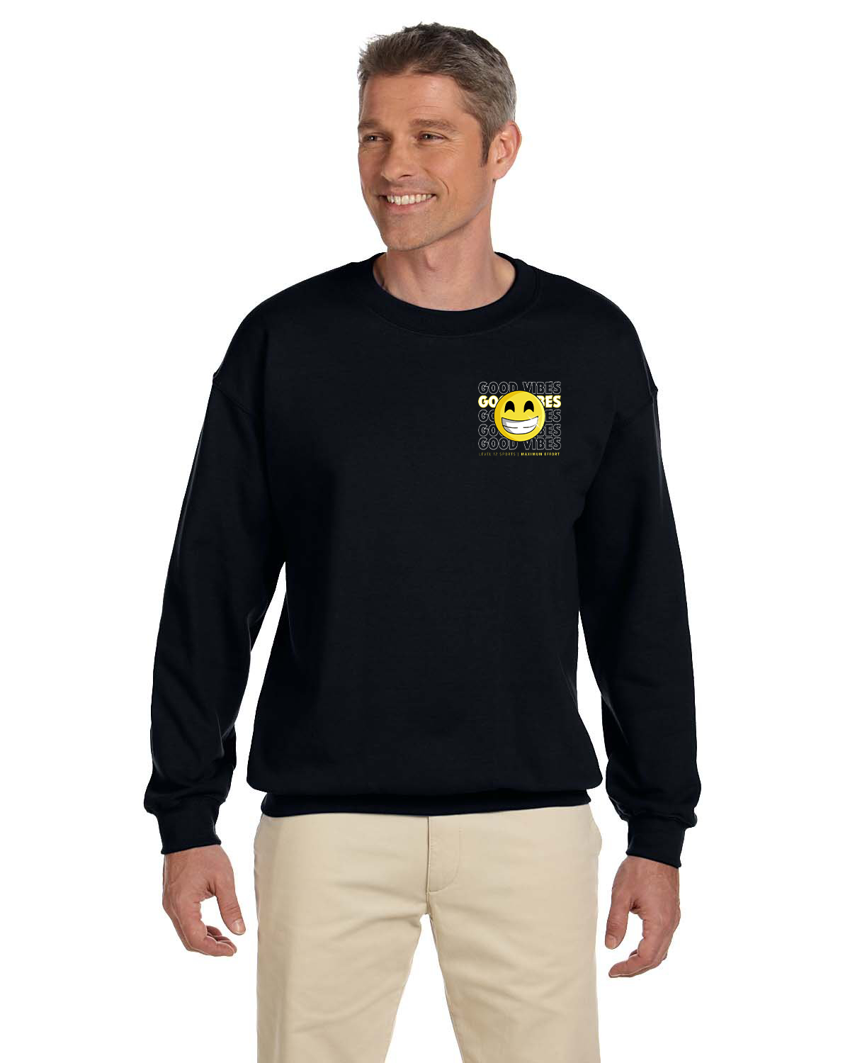 Crew Sweatershirt - L12 Sports Clothing - Good Vibes